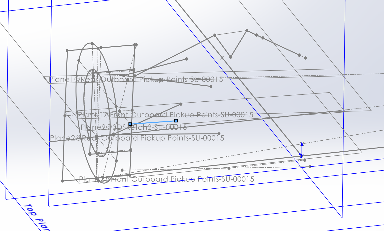 Northeastern Electric Racing suspension CAD assembly